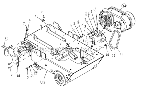 Part Location Diagram of 155589 MK Diamond Bolt, 3/8-16 X 2-1/2 Hex HD Tap